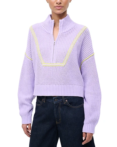 Staud Cropped Hampton Sweater