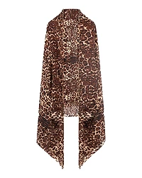 Sofia Cashmere Ultrafine Leopard Print Wrap