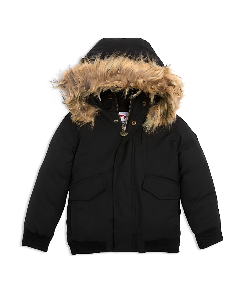 Appaman Boys' City Transit Faux Fur Trim Coat - Little Kid, Big Kid