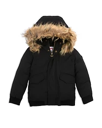 Appaman Boys' City Transit Faux Fur Trim Coat - Little Kid, Big Kid