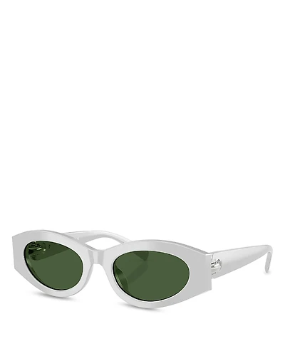 Tory Burch Oval Sunglasses, 52mm