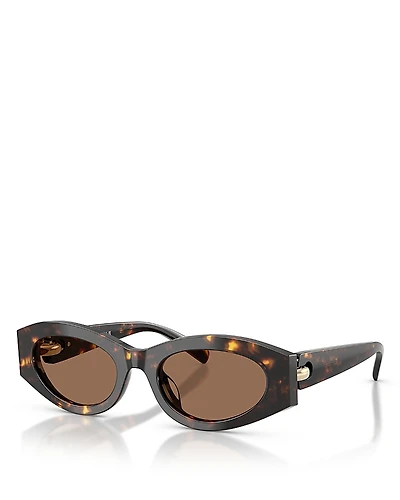 Tory Burch Oval Sunglasses, 52mm