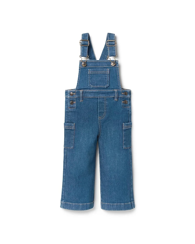 Janie and Jack Girls' Denim Overall