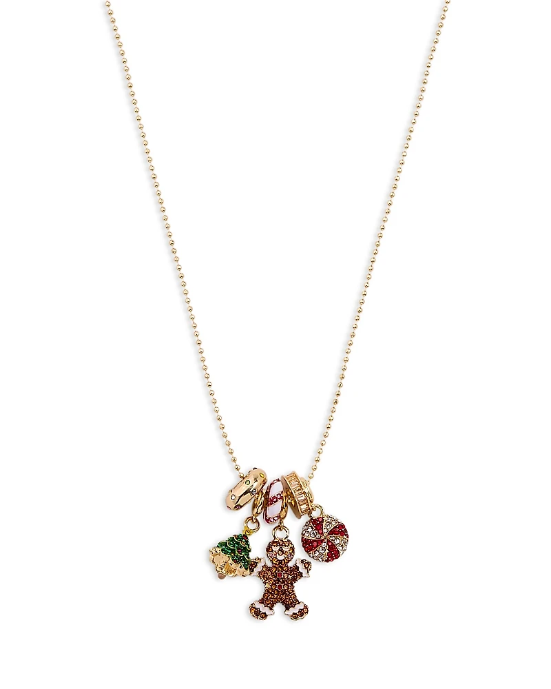 Baublebar Holly Jolly Charm Necklace, 18-21