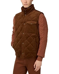 Boggi Milano Quilted Corduroy Vest