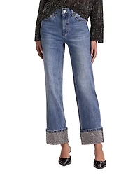 Alice and Olivia High Rise Straight Jeans