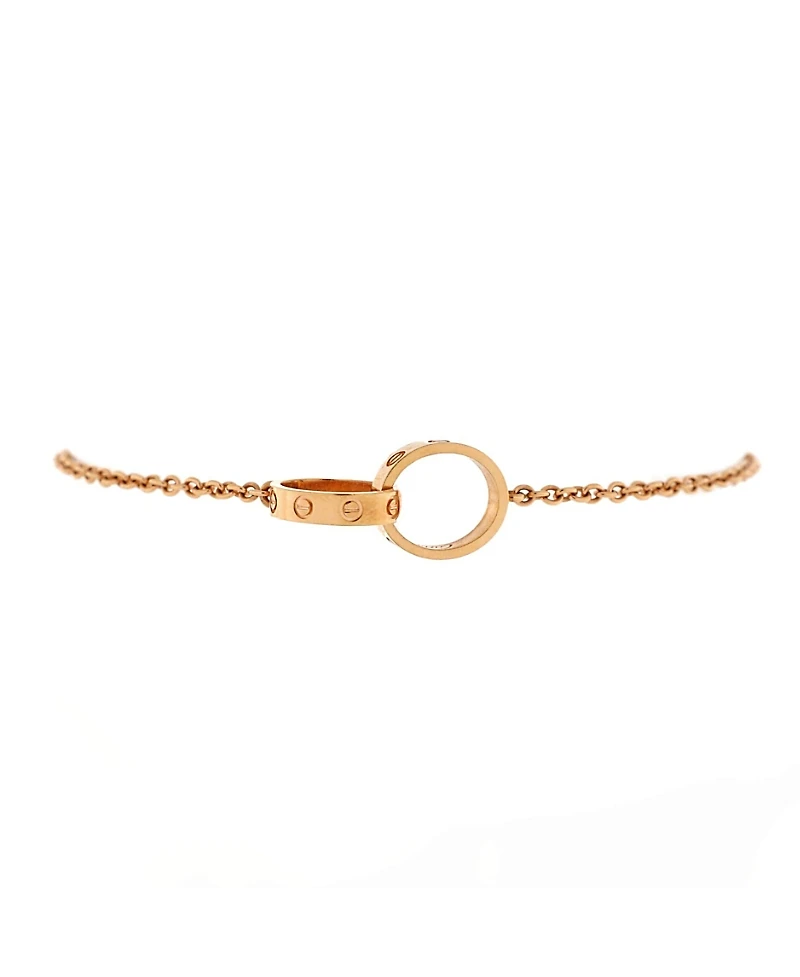 Pre-Owned Cartier Love Interlocking Bracelet 18K Rose Gold