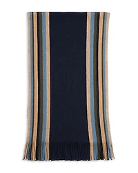 The Men's Store at Bloomingdale's Border Stripe Raschel Scarf - Exclusive