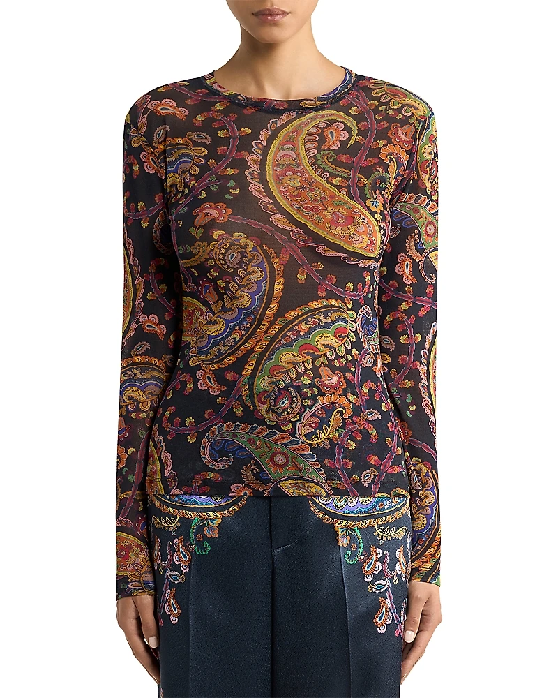 Etro Long Sleeve Top