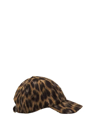 Lanvin Leopard Print Cap