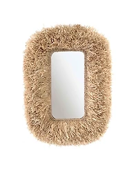 Tov Furniture Palm Sisal Rectangular Wall Mirror