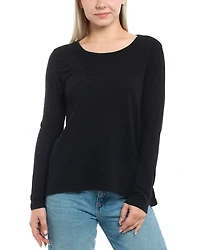 Wilt Clothing Wide Neck Ruching Details Tee