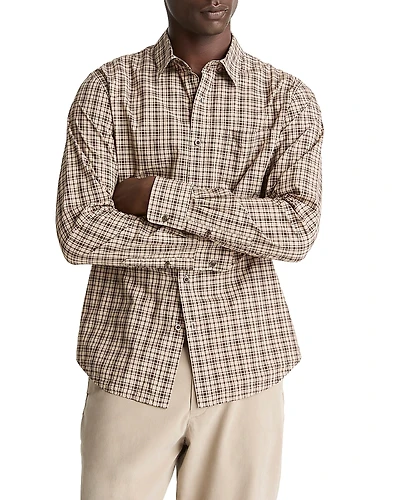 Vince Great Falls Plaid Classic Fit Button Down Shirt