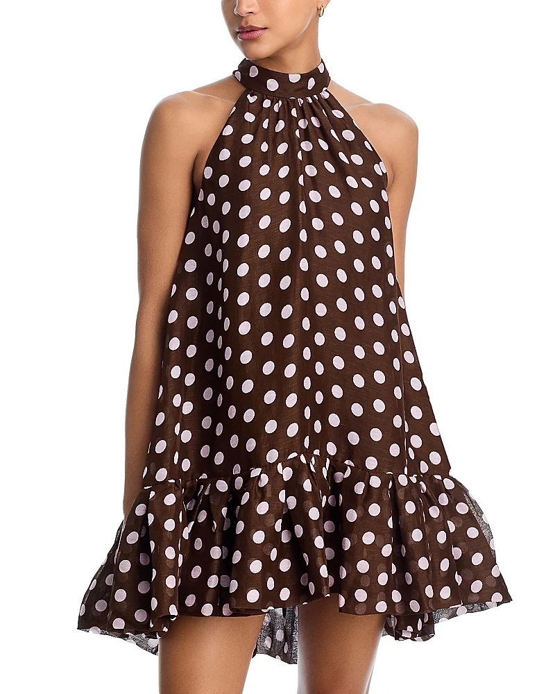 Cara Arca Linen Silk Mini Dress