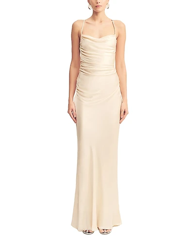 Shona Joy La Lune Lace Up Back Maxi Dress