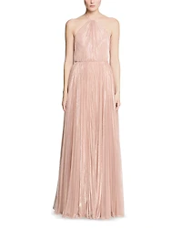 Halston Marisol Metallic Threaded Gown