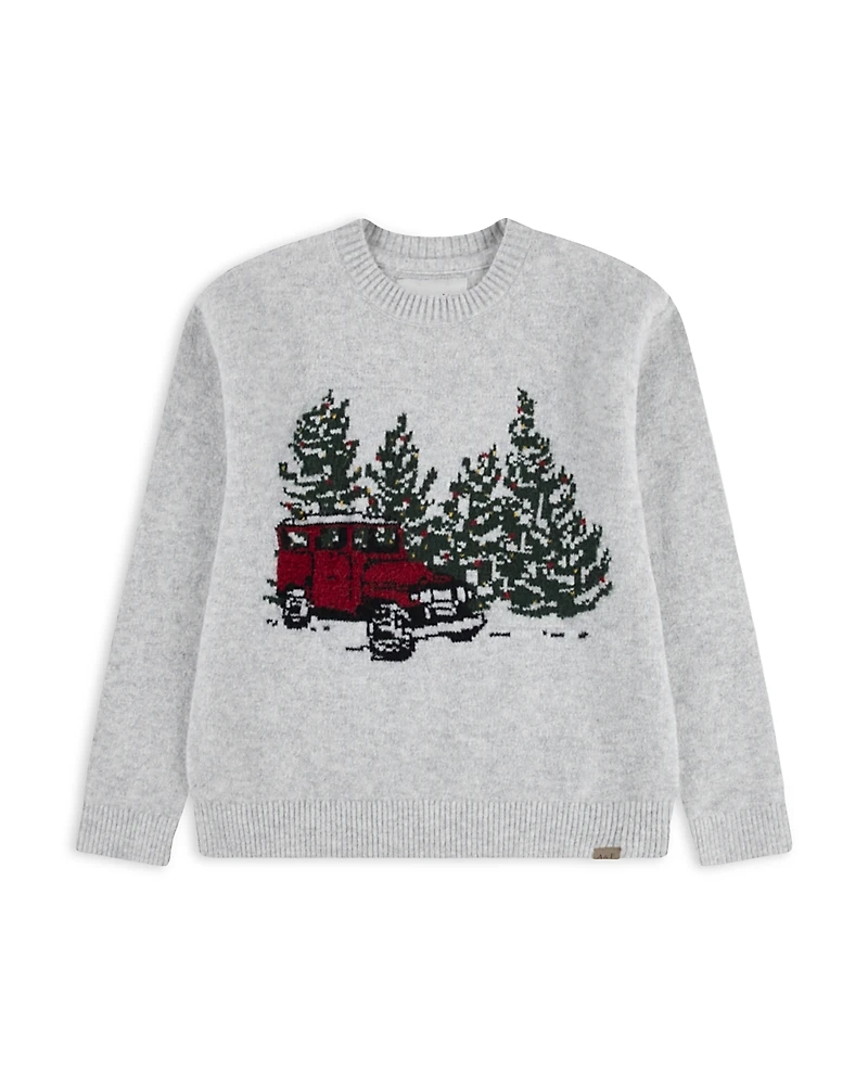 abercrombie kids Boys' Truck Crewneck Sweater - Big Kid
