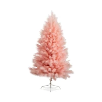 Nearly Natural Artificial Pink Pampas Grass 6' Christmas Tree