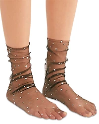 High Heel Jungle Starry Sky Tulle Socks