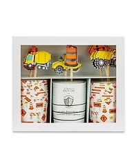 Jollity & Co. Under Construction Cupcake Decorating Set, Set of 24 Liners and Toppers