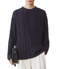 Lanvin Pleated Silk Top