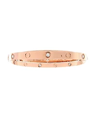 Pre-Owned Cartier Double Love Bracelet 18K Rose Gold with Diamonds