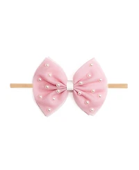 Sweet Wink Girls' Pretty Pearl Tulle Bow Baby Headband - Baby