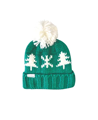 Bits & Bows Boys' Evergreen Bobble Hat - Big Kid