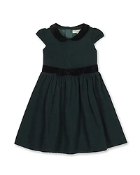 Hope & Henry Girls' Organic Flutter Sleeve Peter Pan Collar Party Dress - Little Kid, Big Kid