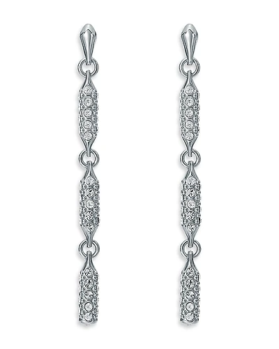 Ted Baker Corinne Cosmic Crystal Silver Tone Drop Earrings, 1.9L