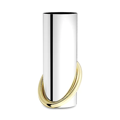 Anna new york Stainless Steel and Brass Ring Vase