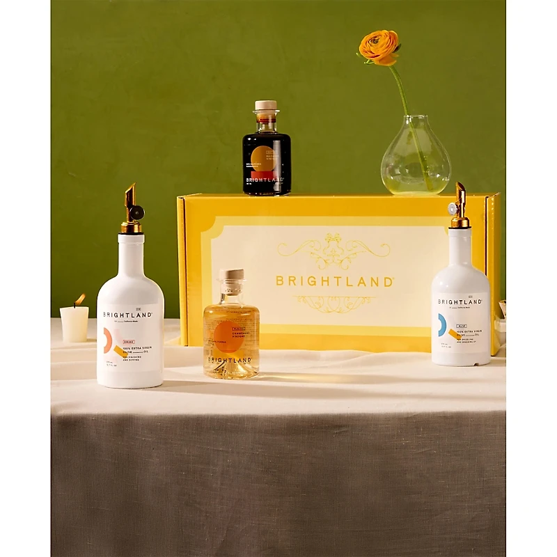 Brightland The Essential Olive Oil & Champagne Vinegar Gift Set