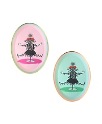 Jollity & Co. Eloise at the Plaza Christmas Large Paper Plates, Set of 8