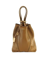 Chloe Spin Small Suede & Leather Tote