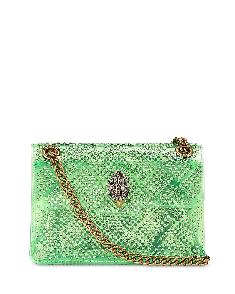 Kurt Geiger London Kensington Mini Vinyl & Crystal Convertible Crossbody