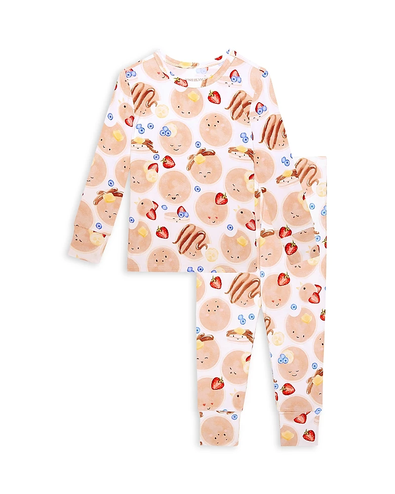 Posh Peanut Unisex Pancakes Classic Pajama Set - Toddler