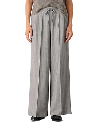 Whistles Herringbone Wide Leg Pants