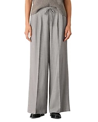Whistles Herringbone Wide Leg Pants