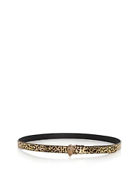 Kurt Geiger London Women's Reversible Leopard Leather Belt