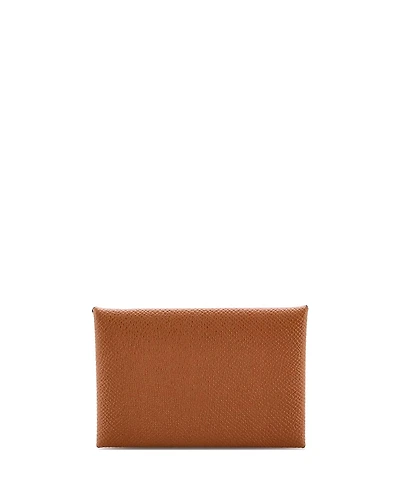 Pre-Owned HERMES Calvi Duo Card Holder Epsom