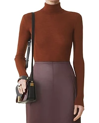 Lanvin Merino Wool and Silk Turtleneck Sweater