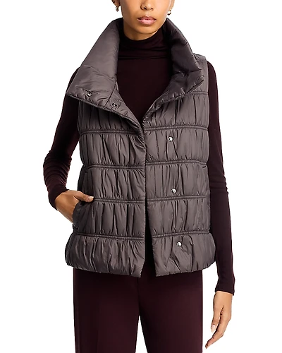 Eileen Fisher High Collar Vest