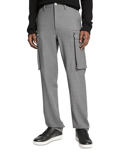 Michael Kors Wool Zip Pocket Cargo Pants