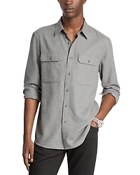 Michael Kors Button Front Flannel Shirt