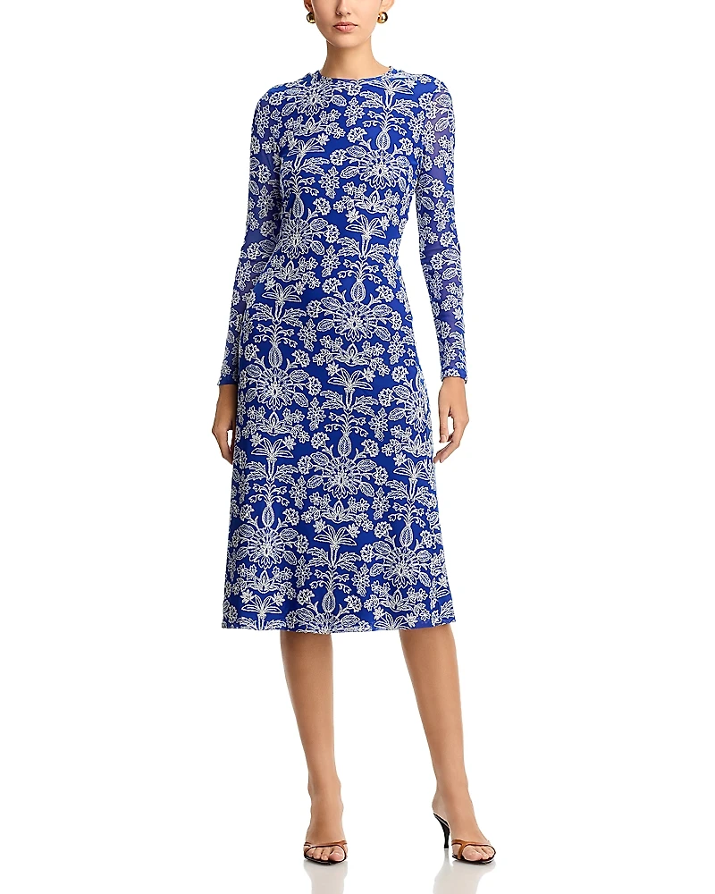 Johnny Was Shelly Mesh Midi Dress