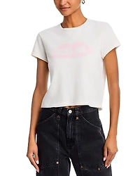 Re/Done Kiss Me 50s Graphic Boxy Tee
