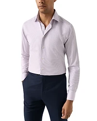 Eton Contemporary Fit Textured Twill Shirt