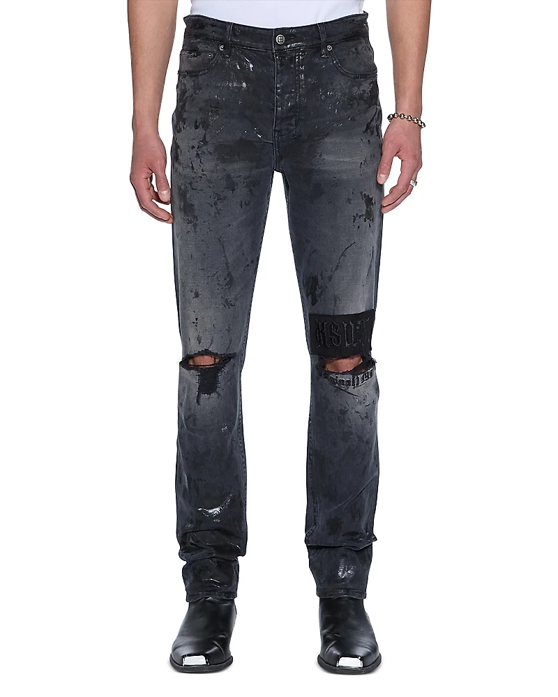 Ksubi Chitch Powder Slim Fit Distressed Jeans
