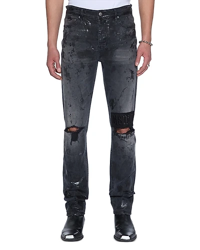 Ksubi Chitch Powder Slim Fit Distressed Jeans