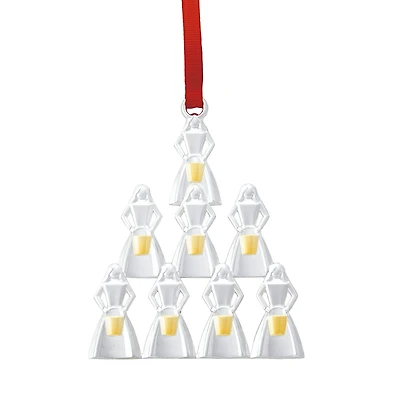 Nambe 12 Days of Christmas Ornament - 8 Maids A Milking